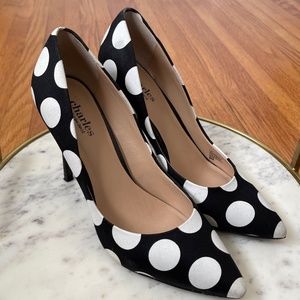 Charles David Polka Dot Pumps